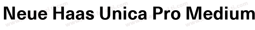 Neue Haas Unica Pro Medium字体转换